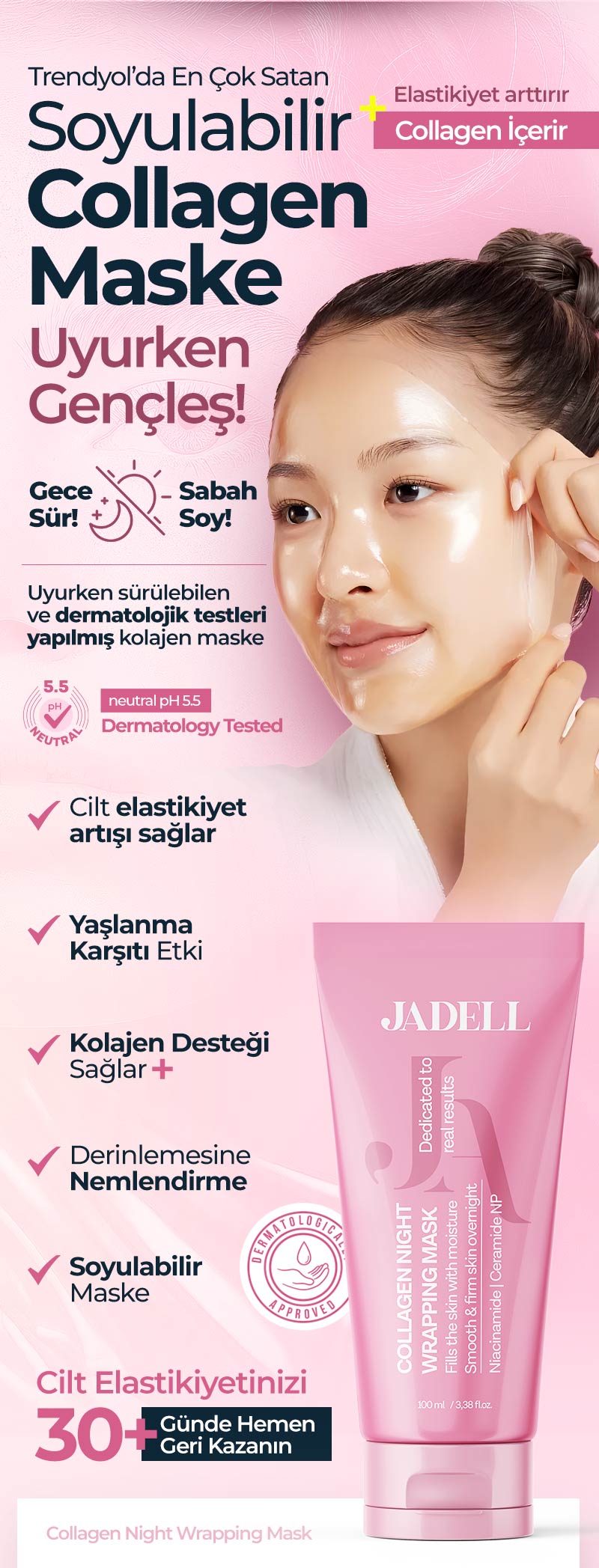 Jadel Collagen Mask