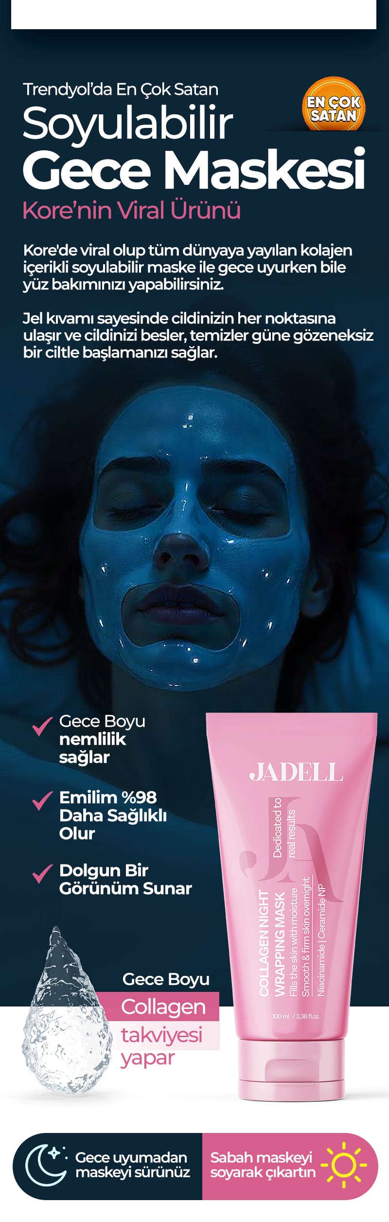 Jadel Collagen Mask