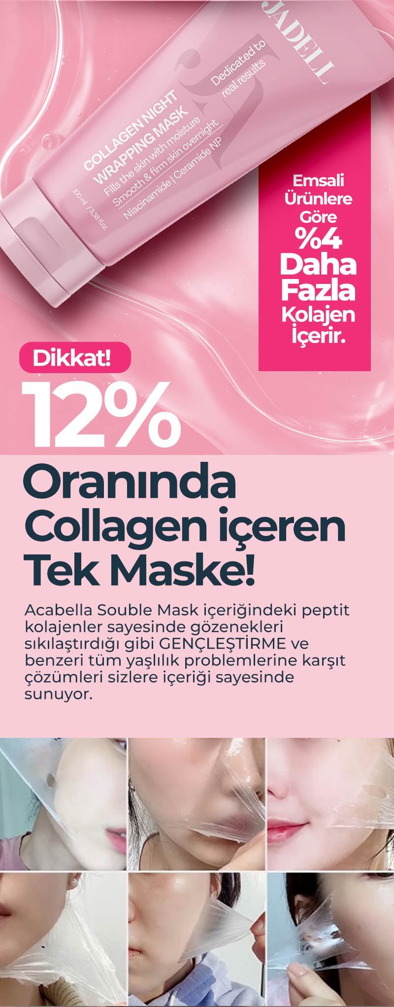 Jadel Collagen Mask